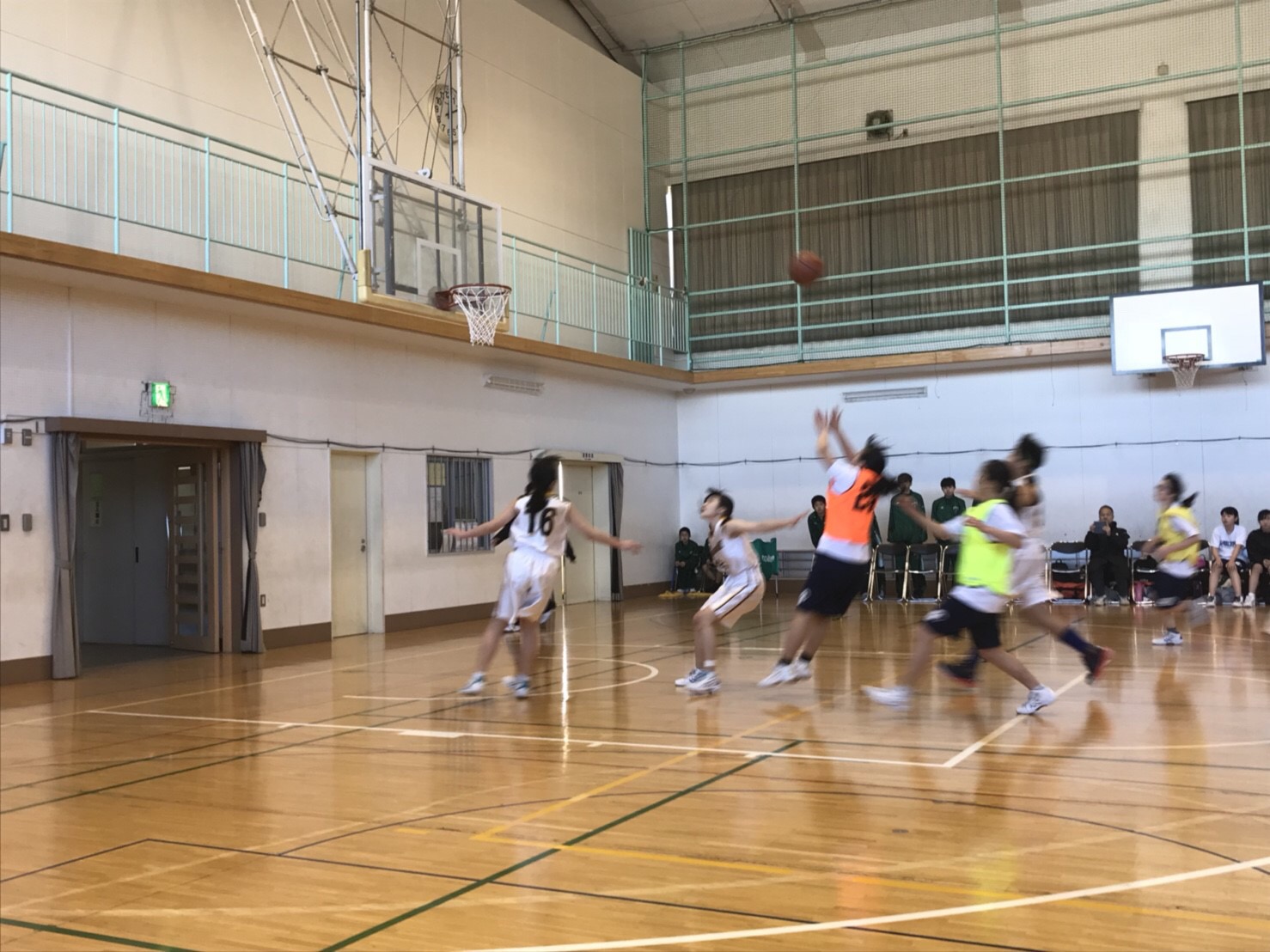 バスケットボール部 ある日の練習試合 中学 １月１４日 かえつ有明中 高等学校